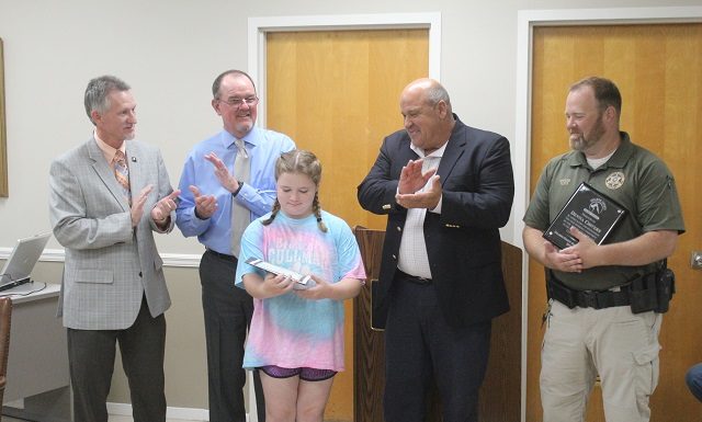 Cullman County Commission recognizes young animal advocate Denna Chivers