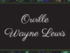 Obituary: Orville Wayne Lewis