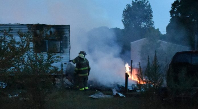 Fire damages camper on CR 700