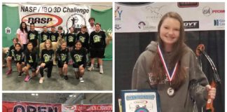 ARCHERY: Vinemont’s Sartin places 1st at NASP Championship; full local results