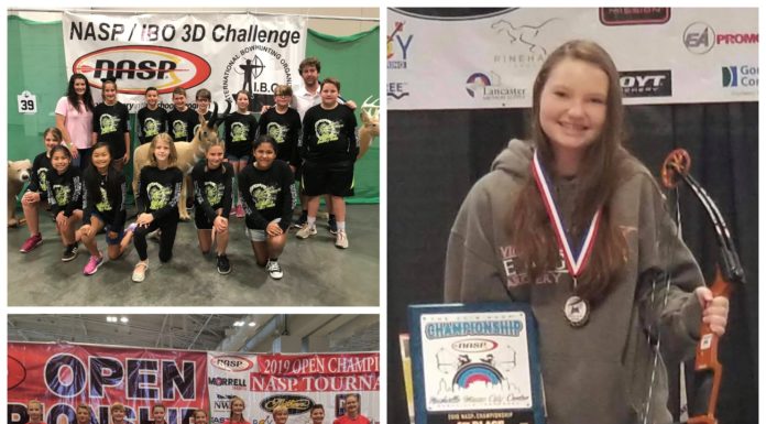 ARCHERY: Vinemont’s Sartin places 1st at NASP Championship; full local results
