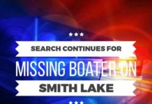 Search continues for missing boater on Smith Lake