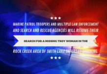 Search called off until Saturday for 26-year-old missing Troy woman; Decatur man jailed for BUI in boating incident