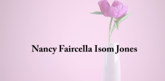 Obituary: Nancy Faircella Isom Jones