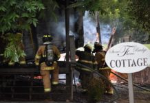 Fire destroys cottage at Stone Bridge Farms