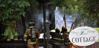 Fire destroys cottage at Stone Bridge Farms