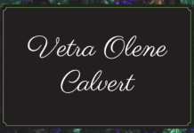 Obituary: Vetra Olene Calvert
