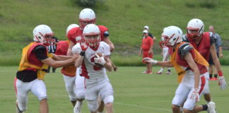 PREP FOOTBALL: Raiders wrap up first week of fall camp with preseason scrimmage