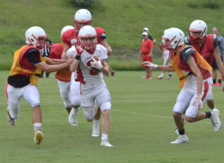 PREP FOOTBALL: Raiders wrap up first week of fall camp with preseason scrimmage