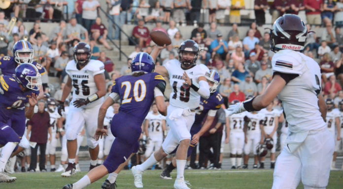 PREP FOOTBALL: Warriors edge Aggies in thriller to take Brandin’ Iron Bowl