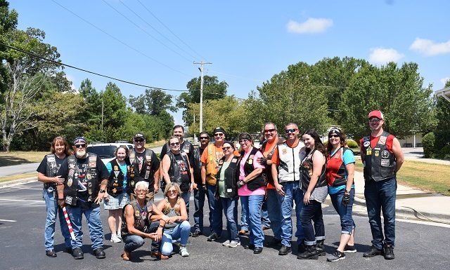 Sons of Liberty Riders and Christian Motorcycle Association offer prayers at county schools