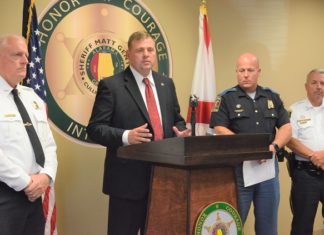 Local law enforcement, ALEA come together to promote road safety in Cullman County