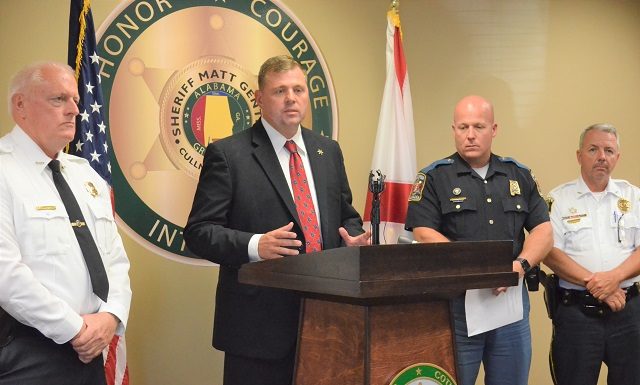 Local law enforcement, ALEA come together to promote road safety in Cullman County