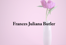 Obituary: Frances Juliana Butler