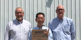Topre receives Excellence in Value award from Honda for 8th straight year
