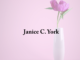Obituary: Janice C. York