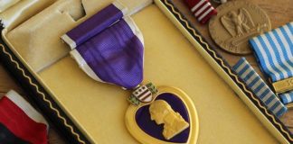 Purple Heart memorial service Saturday