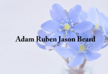 Obituary: Adam Ruben Jason Beard