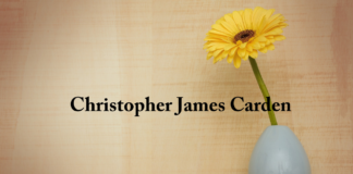 Obituary: Christopher James Carden