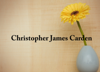 Obituary: Christopher James Carden
