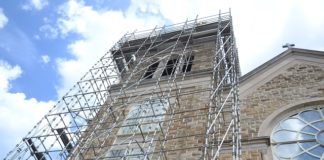 Repairs underway at Sacred Heart Church