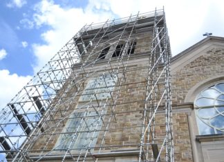 Repairs underway at Sacred Heart Church