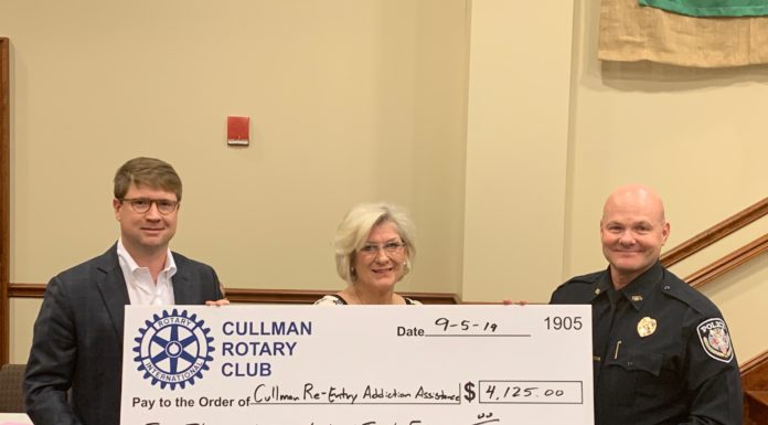 Cullman Rotary presents more than $4K to Cullman Re-Entry Addiction Assistance
