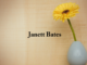 Obituary: Janett Bates