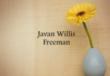 Obituary: Javan Willis Freeman
