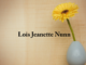 Obituary: Lois Jeanette Nunn