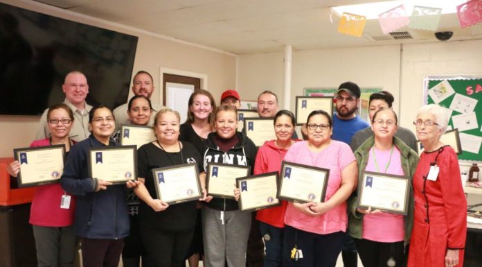 Wallace State Adult Education’s ESL participants at Tyson Foods recognized for classroom work