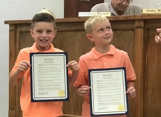 Hanceville 2nd graders recognized by city council