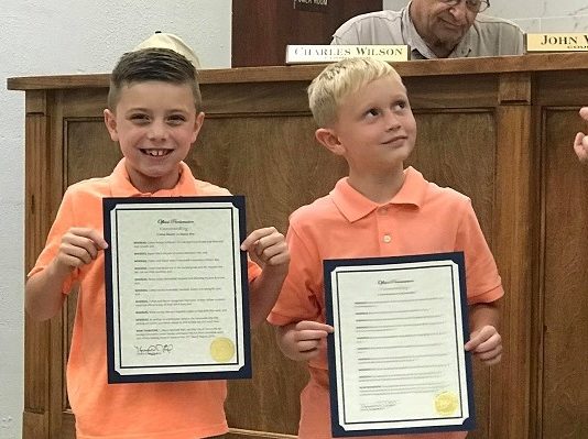 Hanceville 2nd graders recognized by city council