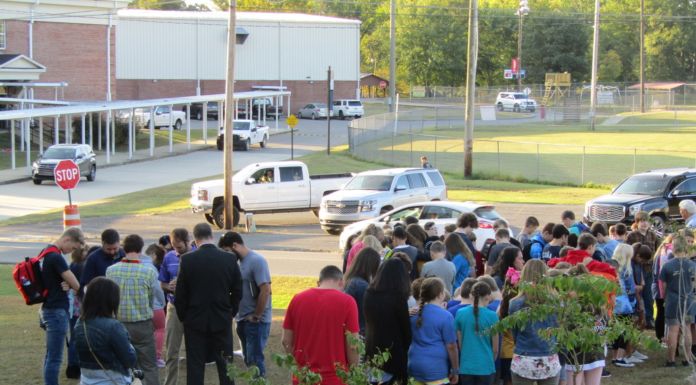 See You at the Pole: Superintendent Barnette joins students in Vinemont for prayer event