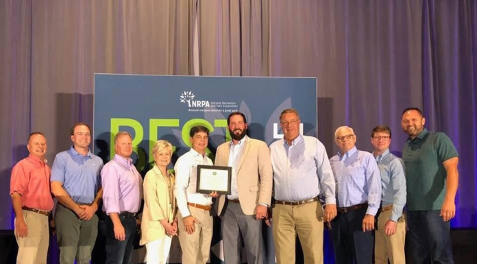 Cullman Parks, Recreation, & Sports Tourism accepts award for national accreditation