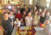 Good Hope 7th graders create Rubik’s Cube mosaic portrait of Abraham Lincoln