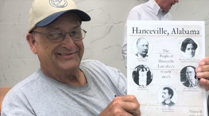 Hanceville talks festivals, new local historical book