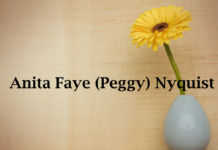 Obituary: Anita Faye (Peggy) Nyquist