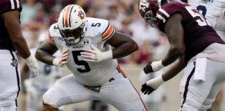 Auburn’s Derrick Brown finalist for Pop Warner National College Football Award