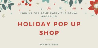 Holiday Pop Up Shop Saturday at Extension office