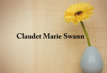 Obituary: Claudet Marie Swann