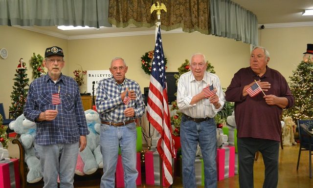 Baileyton Senior Center honors local veterans