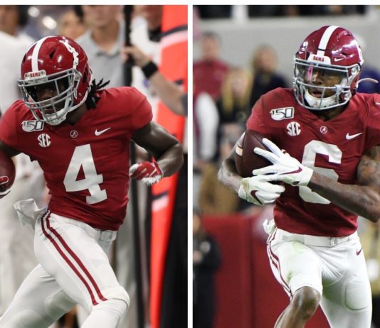 Alabama Football’s Jeudy, Smith named semifinalists for Biletnikoff Award