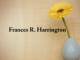Obituary: Frances R. Harrington
