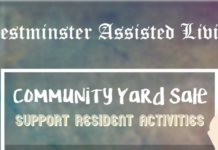 Westminster Assisted Living community yard sale Monday, Nov. 4