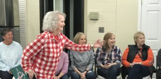 SIZZLIN’ SENIORS: Ladies whoop up on the men in bean bag baseball