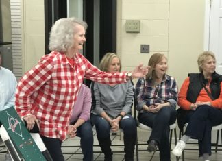 SIZZLIN’ SENIORS: Ladies whoop up on the men in bean bag baseball