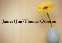 Obituary: James (Jim) Thomas Osborne