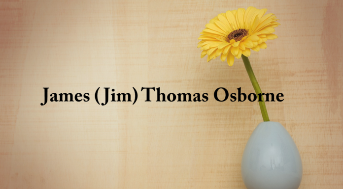 Obituary: James (Jim) Thomas Osborne