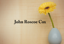 Obituary: John Roscoe Cox